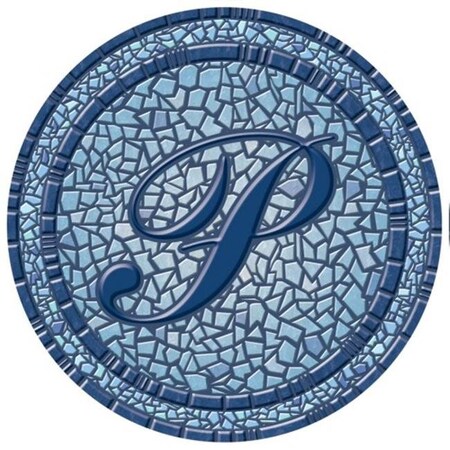 Lamatek Lamatek 67B00-0043P 59 in. dia. Monogram Mosaic Poolsaic Mat- P 67B00-0043P